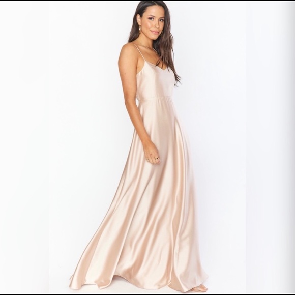 Show Me Your MuMu Dresses & Skirts - Show Me Your Mumu Faith Maxi Dress in Champagne